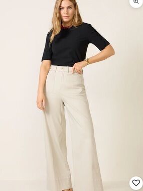 Spanx Cream Pleated Dress Pants